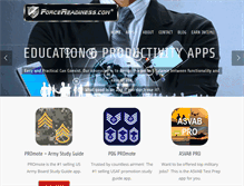 Tablet Screenshot of forcereadiness.com